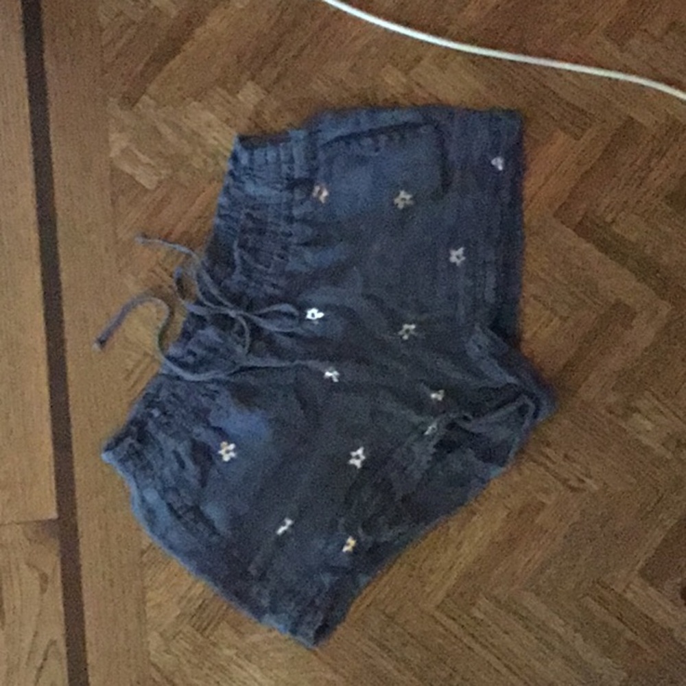 Cotton linen women's shorts